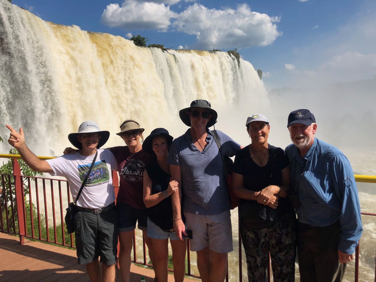 Iguazu Falls- Brazilian side- group photo
