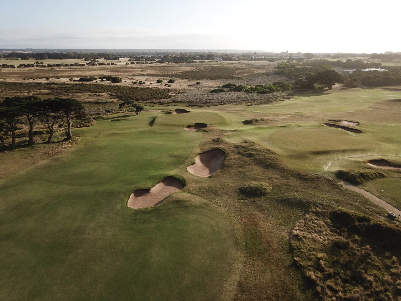 Barwon Heads- hole14 with 11 green in background