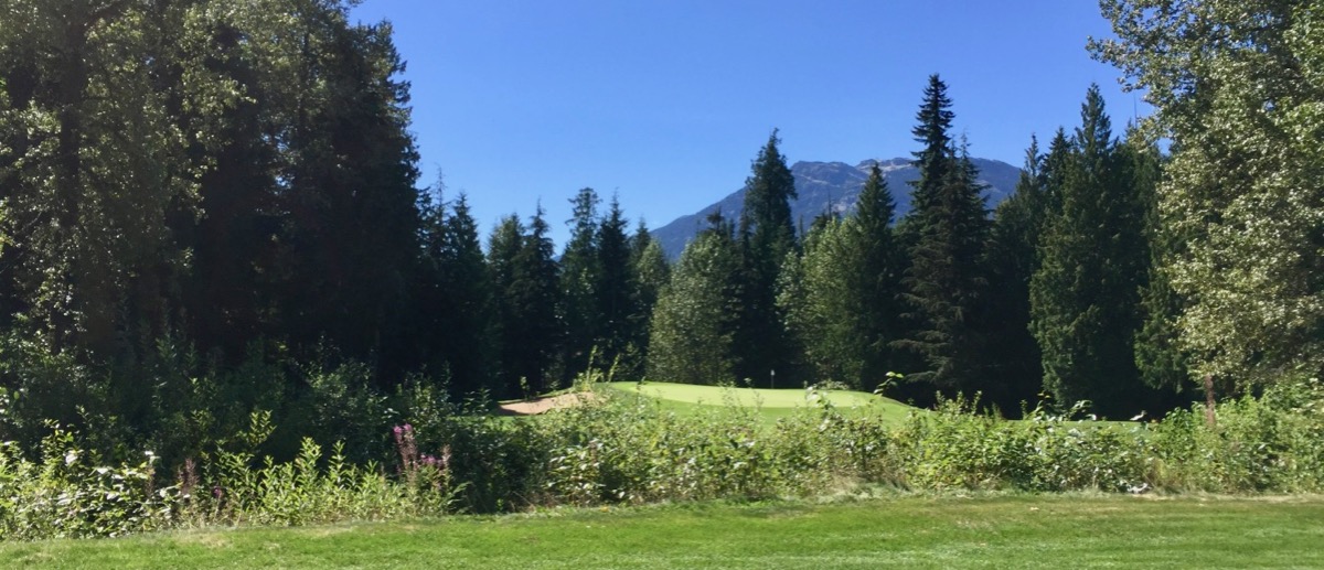 Chateau Whistler- hole 17 approach
