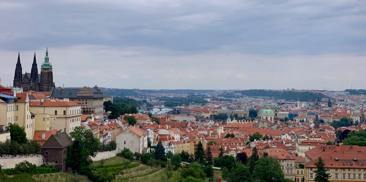Prague: the view from the castle
