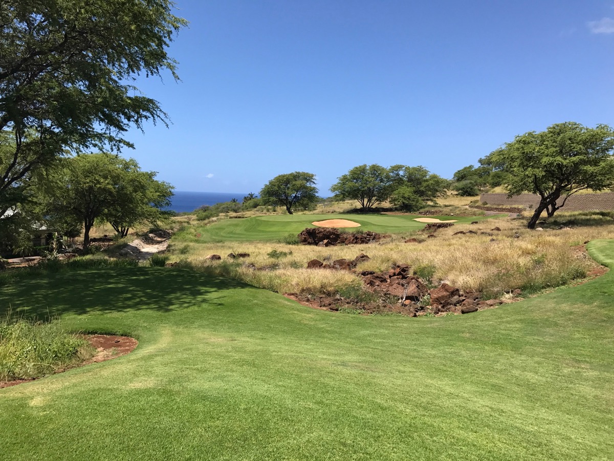 Lanai'i Golf Course, Manele- hole 3  from the tee