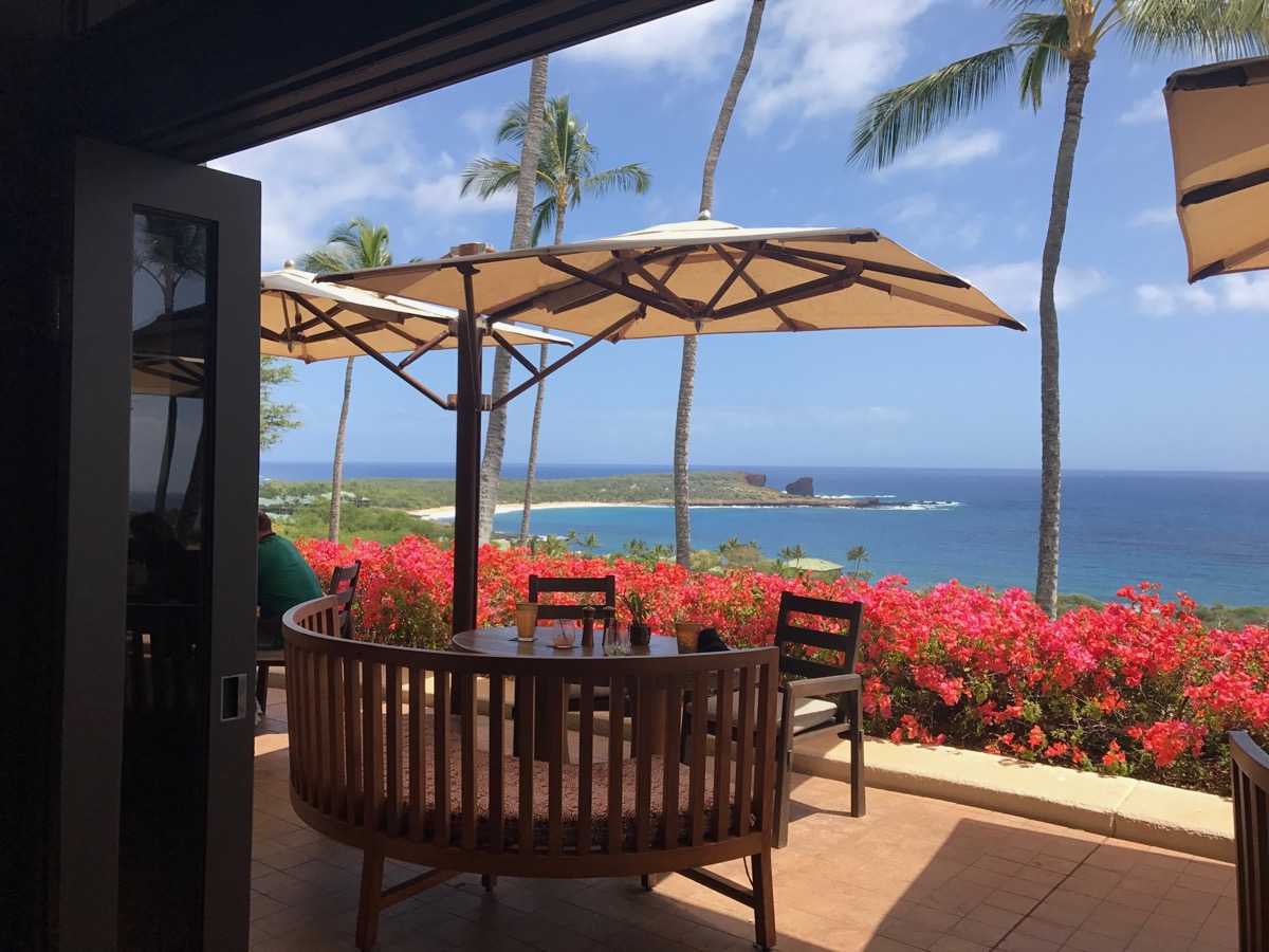 A lovely place for lunch- Lana'i Gol,f Manele