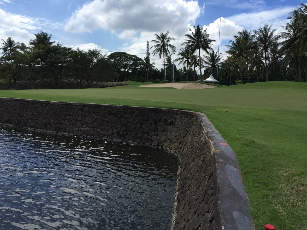 Damai Indah Golf-( PIK ) course- water is a major hazard...