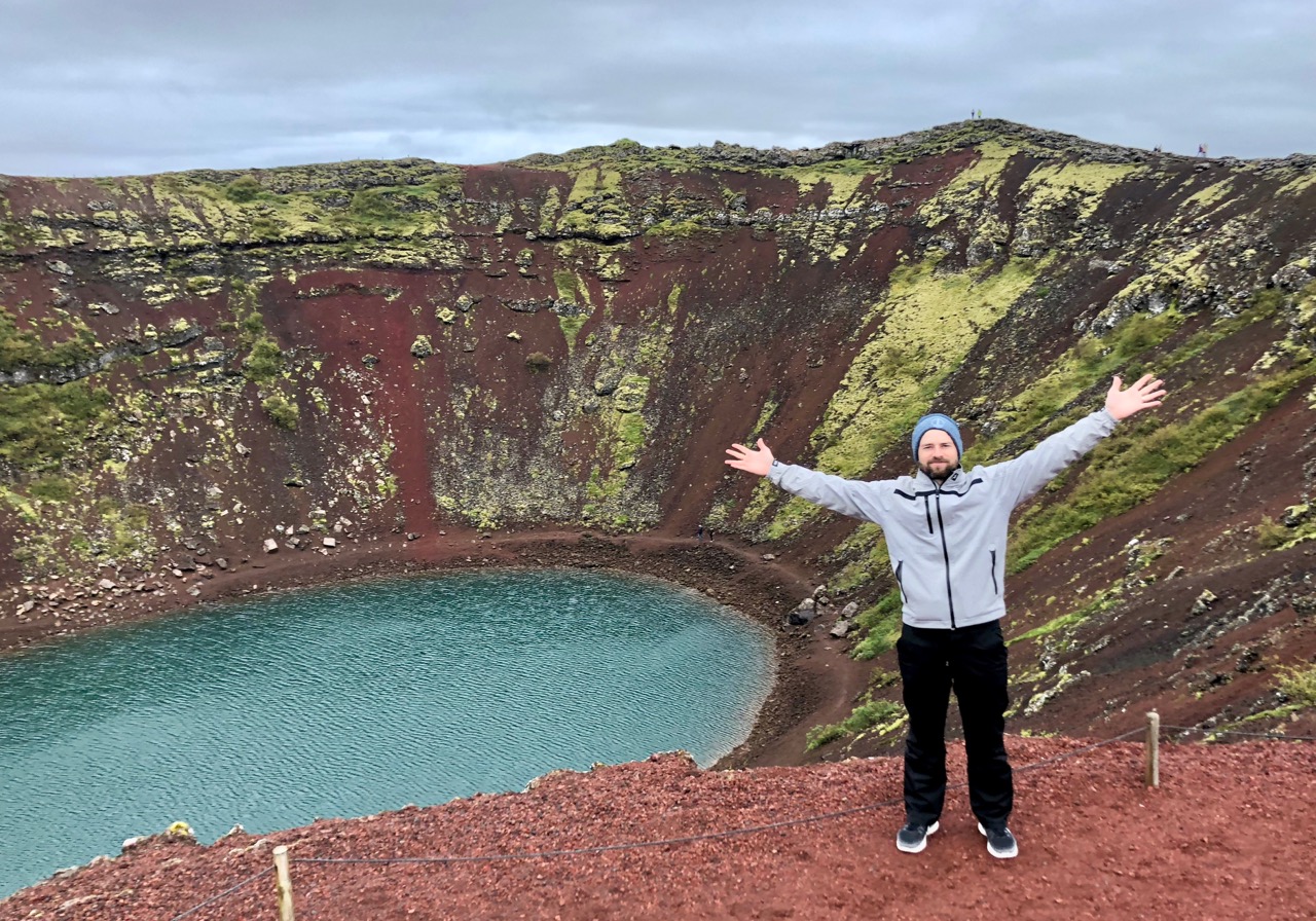 Kerid Crater, in the Golden Circle in Iceland