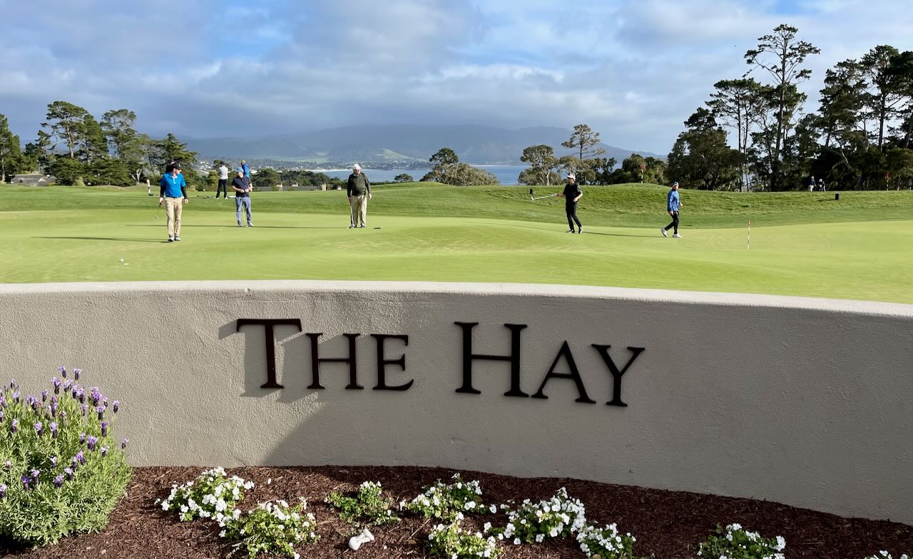 The Hay at Pebble Beach sign