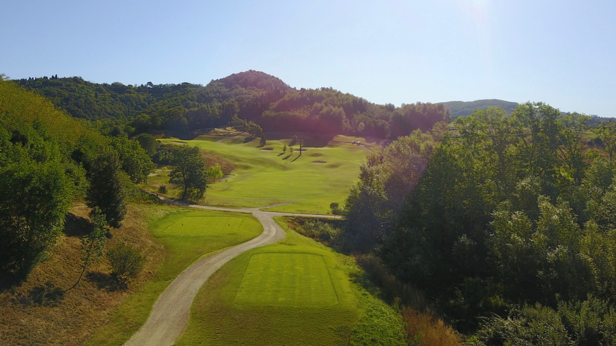 Castelfalfi GC- Mountain Course- hole 1 tee