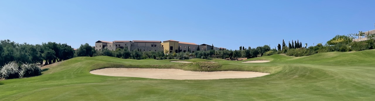 Costa Navarino- The Dunes Course, hole 18 approach