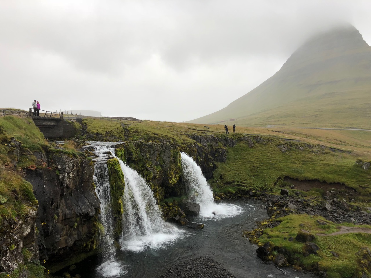 Kirkjufellsefoss waterfall, Kirkjufell mountain