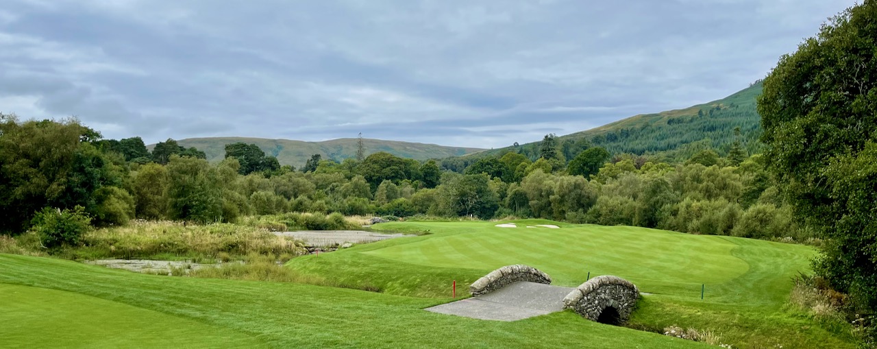 Loch Lomond GC- hole 10 approach