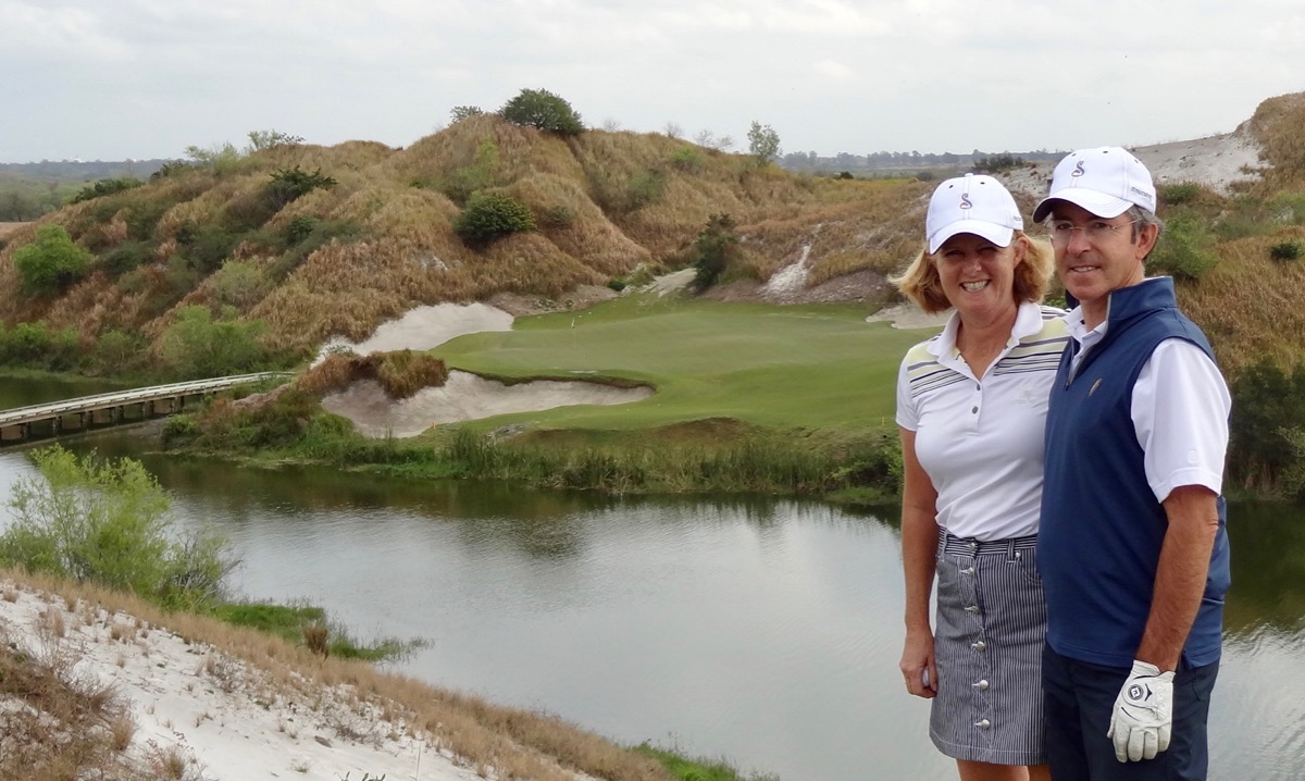 Streamsong Blue- hole 5 with Heather & Peter                               