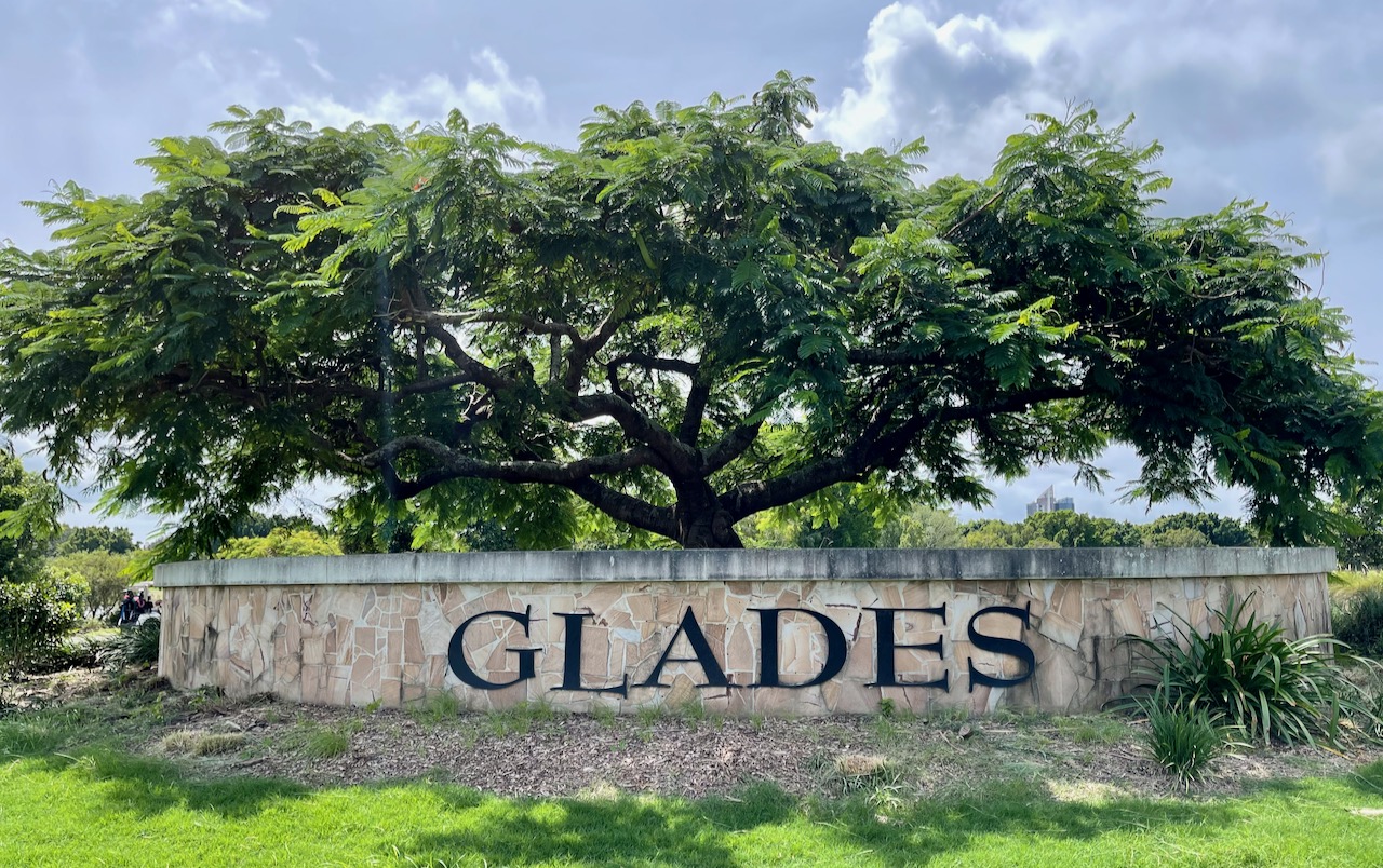 The Glades sign