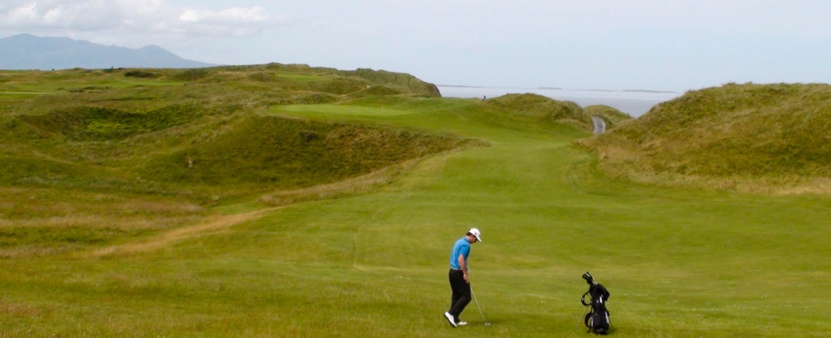 Tralee Golf Links- the approach to hole 12