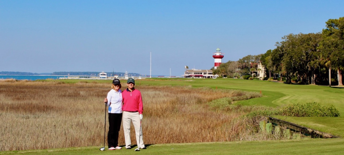 Harbour Town Golf Links- hole 18 with The Travelling Golfers