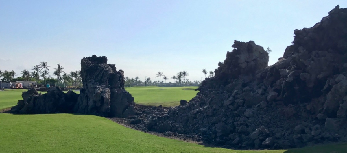 Mauna Lani Resort- South Course- strategically placed lava