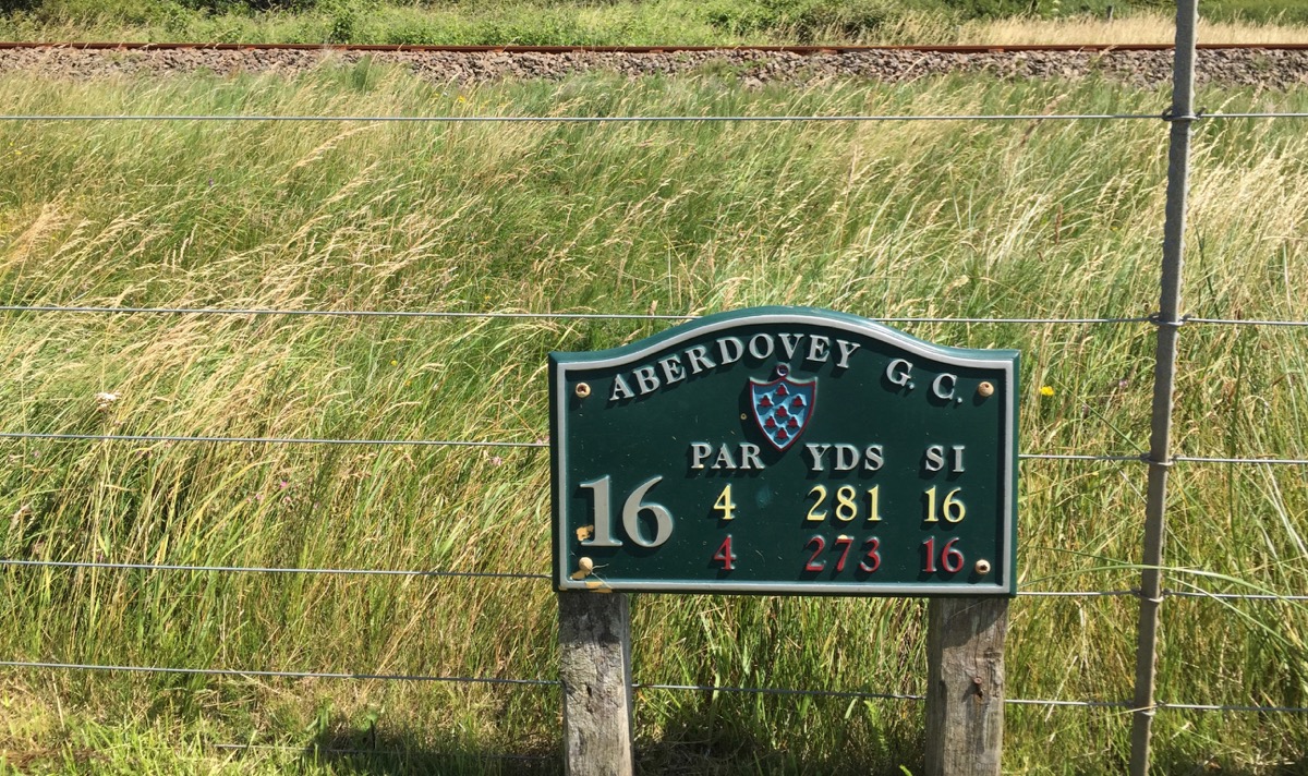 Aberdovey GC- hole 16 tee box
