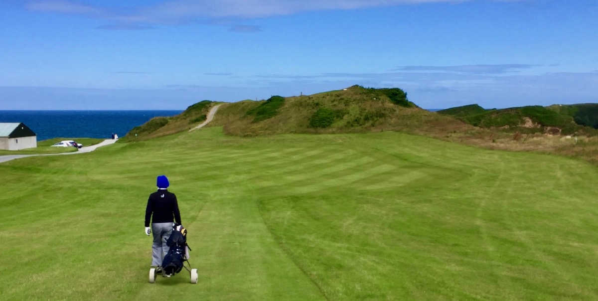Nefyn & Districts GC- hole 10 'over the hill'
