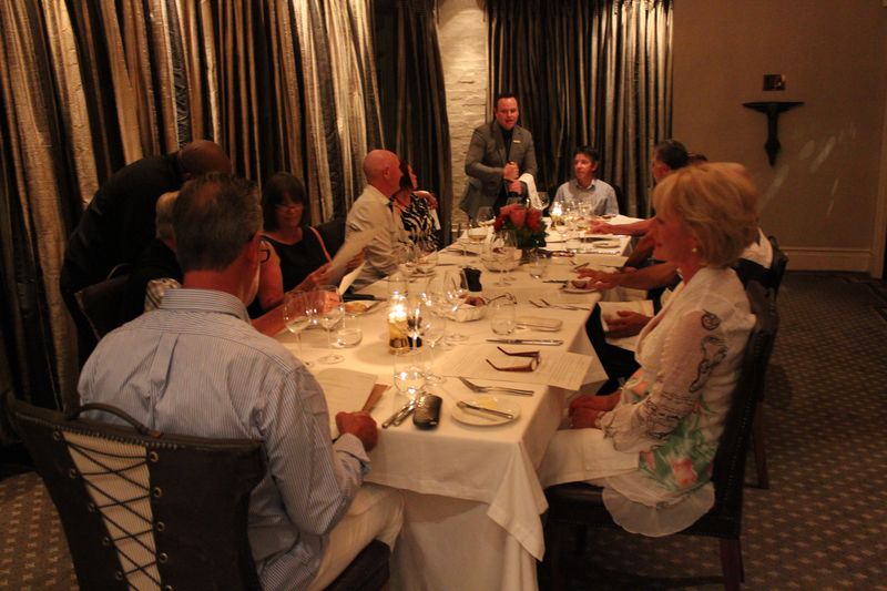 Degustation dinner at Cape Grace Hotel, Capetown
